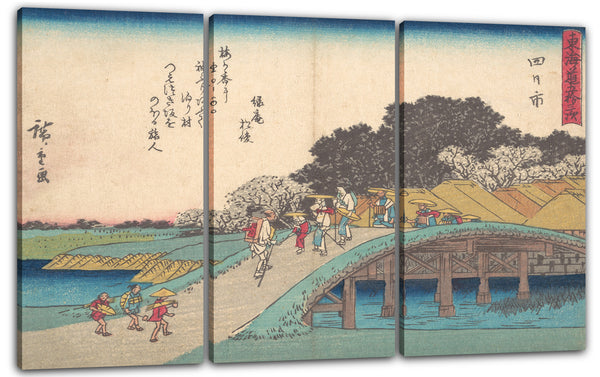 Leinwandbild Utagawa Hiroshige - Yokkaichi