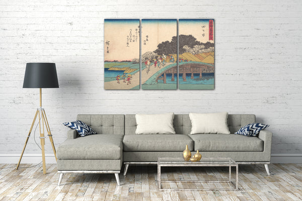 Leinwandbild Utagawa Hiroshige - Yokkaichi