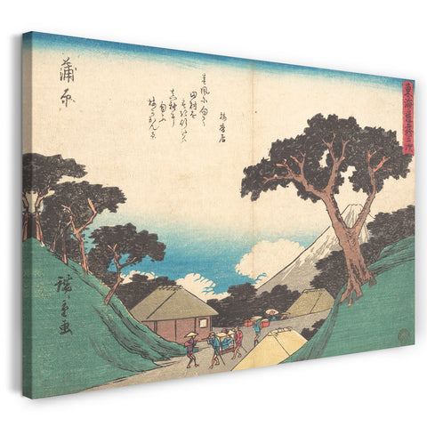 Leinwandbild Utagawa Hiroshige - Kambara