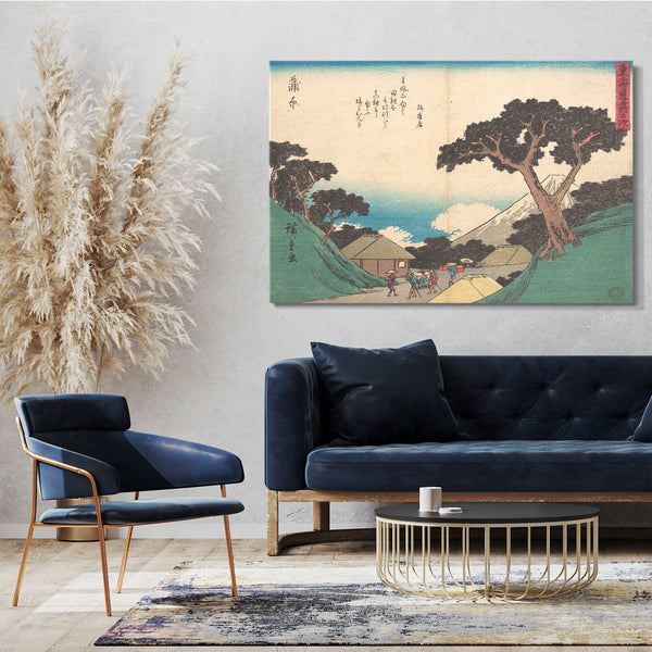 Leinwandbild Utagawa Hiroshige - Kambara
