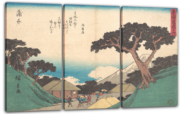 Leinwandbild Utagawa Hiroshige - Kambara