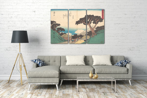 Leinwandbild Utagawa Hiroshige - Kambara