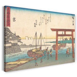 Leinwandbild Utagawa Hiroshige - Miya