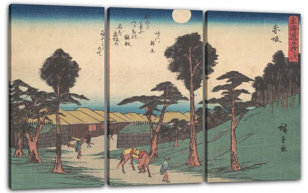 Leinwandbild Utagawa Hiroshige - Akasaka