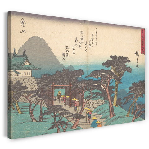 Leinwandbild Utagawa Hiroshige - Kameyama