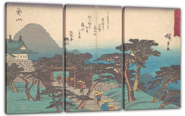 Leinwandbild Utagawa Hiroshige - Kameyama