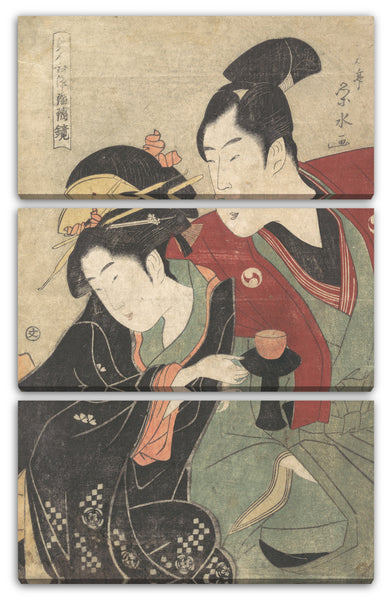 Leinwandbild Ichirakutei Eisui - Szene aus dem "Chushingura" Drama
