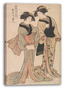 Leinwandbild Kitao Shigemasa - Schönheiten des Ostens