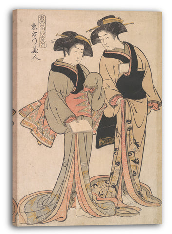 Leinwandbild Kitao Shigemasa - Schönheiten des Ostens