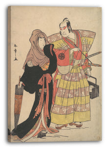 Leinwandbild Katsukawa Shunshō - Szene aus einem Drama