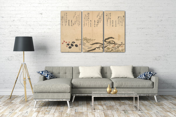 Leinwandbild Kitagawa Utamaro - Muscheln unter Wasser