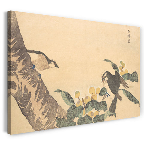 Leinwandbild Kuwagata Keisai - Bai tou weng