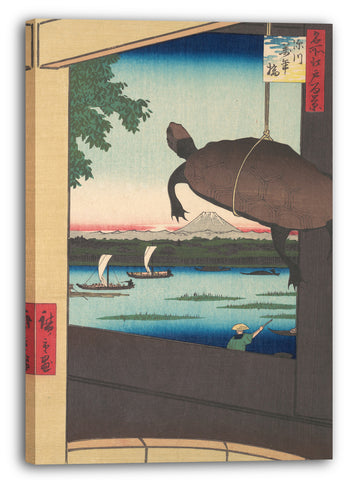Leinwandbild Utagawa Hiroshige - Mannenbrücke, Fukagawa