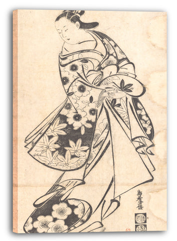 Leinwandbild Torii Kiyomasu I - Kurtisane