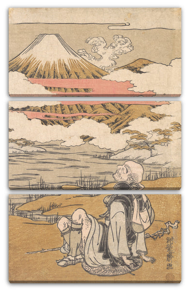 Leinwandbild Isoda Koryūsai - Fuji-mi Saigyo