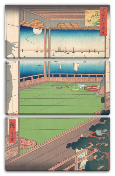 Leinwandbild Utagawa Hiroshige - Mond Aussichtspunkt