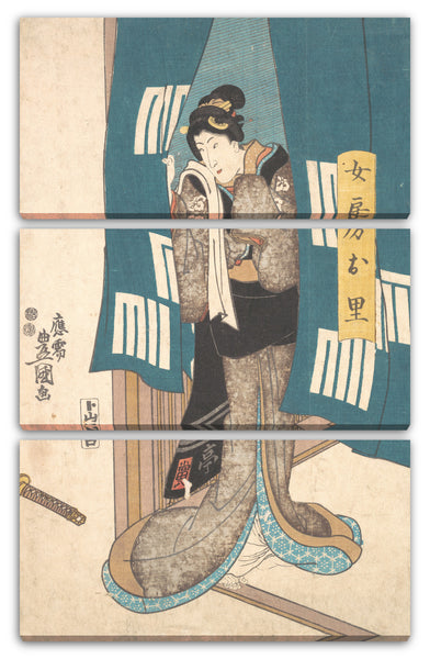 Leinwandbild Utagawa Kunisada - Drucken