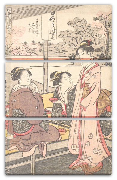 Leinwandbild Torii Kiyonaga - Nippori Keinai Ebisu-Daikoku