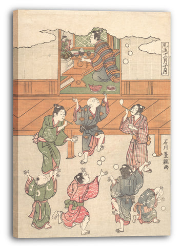 Leinwandbild Ishikawa Toyomasa - Der zehnte Monat