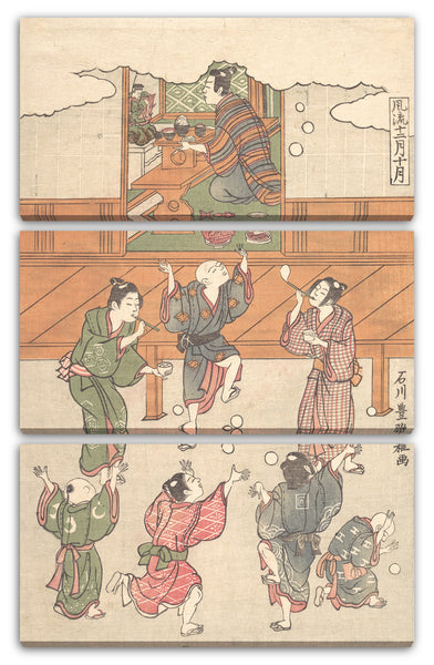 Leinwandbild Ishikawa Toyomasa - Der zehnte Monat