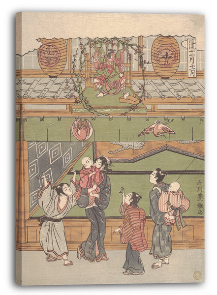 Leinwandbild Ishikawa Toyomasa - Der elfte Monat