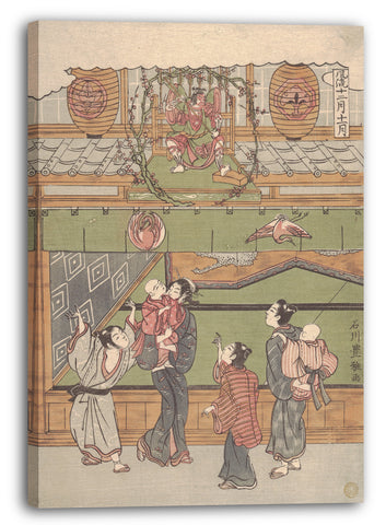 Leinwandbild Ishikawa Toyomasa - Der elfte Monat