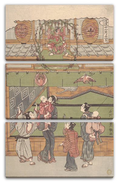 Leinwandbild Ishikawa Toyomasa - Der elfte Monat