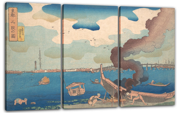 Leinwandbild Utagawa Kuniyoshi - Toto Mitsumata mo zu Bild von Mitsumata