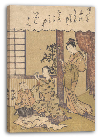 Leinwandbild Yanagawa Shunsui - Häusliche Szene