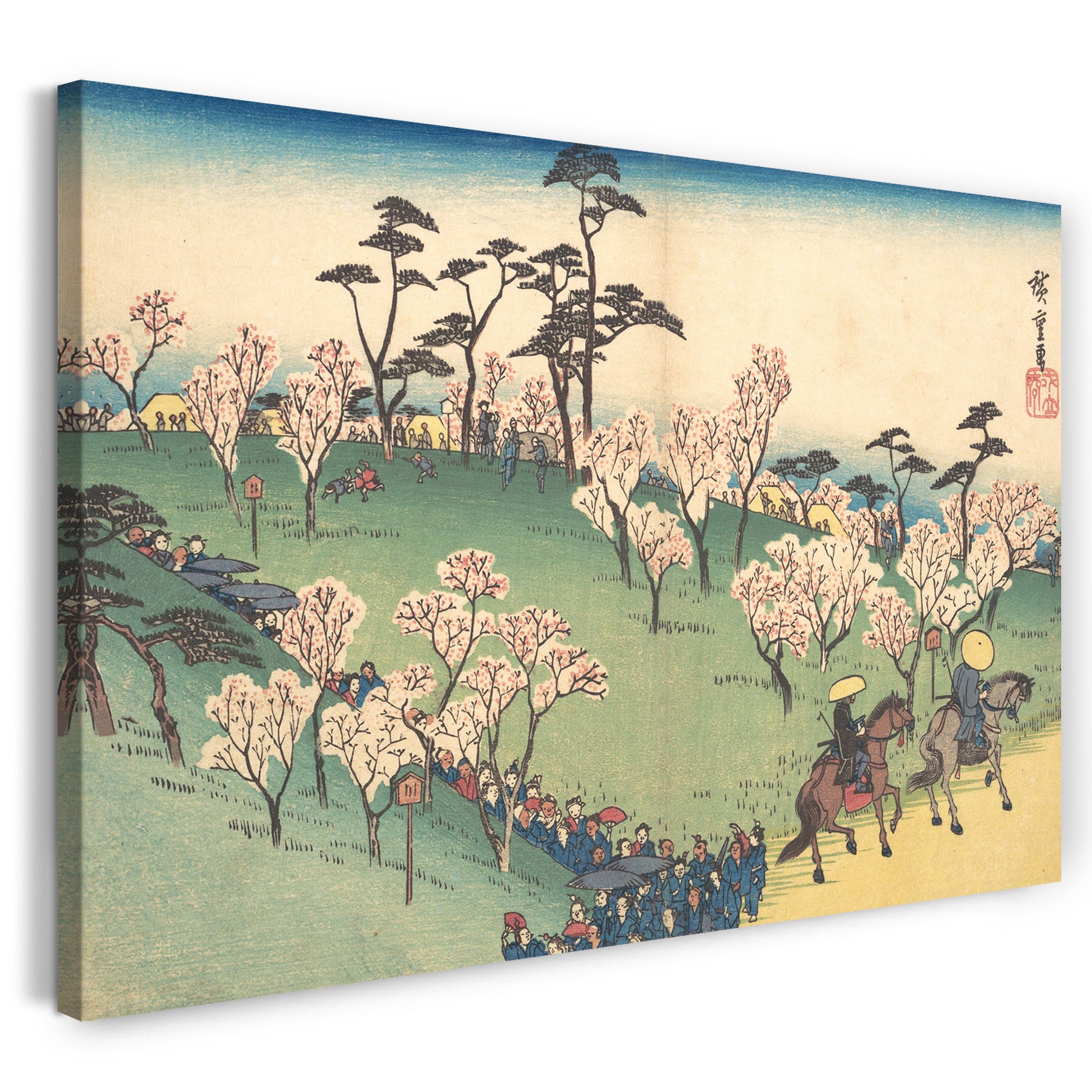 Leinwandbild Utagawa Hiroshige - Asukayama Hanami