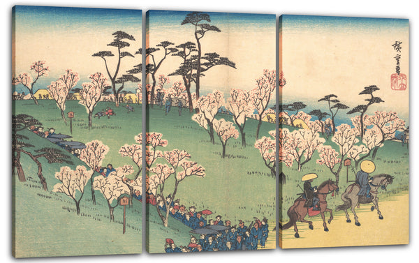Leinwandbild Utagawa Hiroshige - Asukayama Hanami
