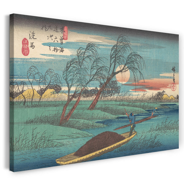Leinwandbild Utagawa Hiroshige - Bahnhof Senba