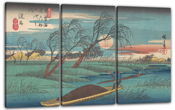 Leinwandbild Utagawa Hiroshige - Bahnhof Senba