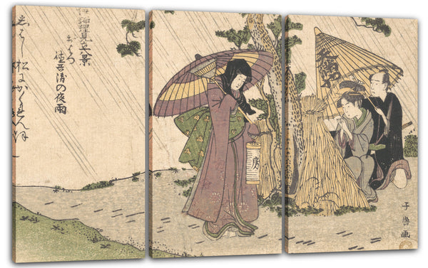 Leinwandbild Momokawa Shiko II - Wo ist Tokubei?