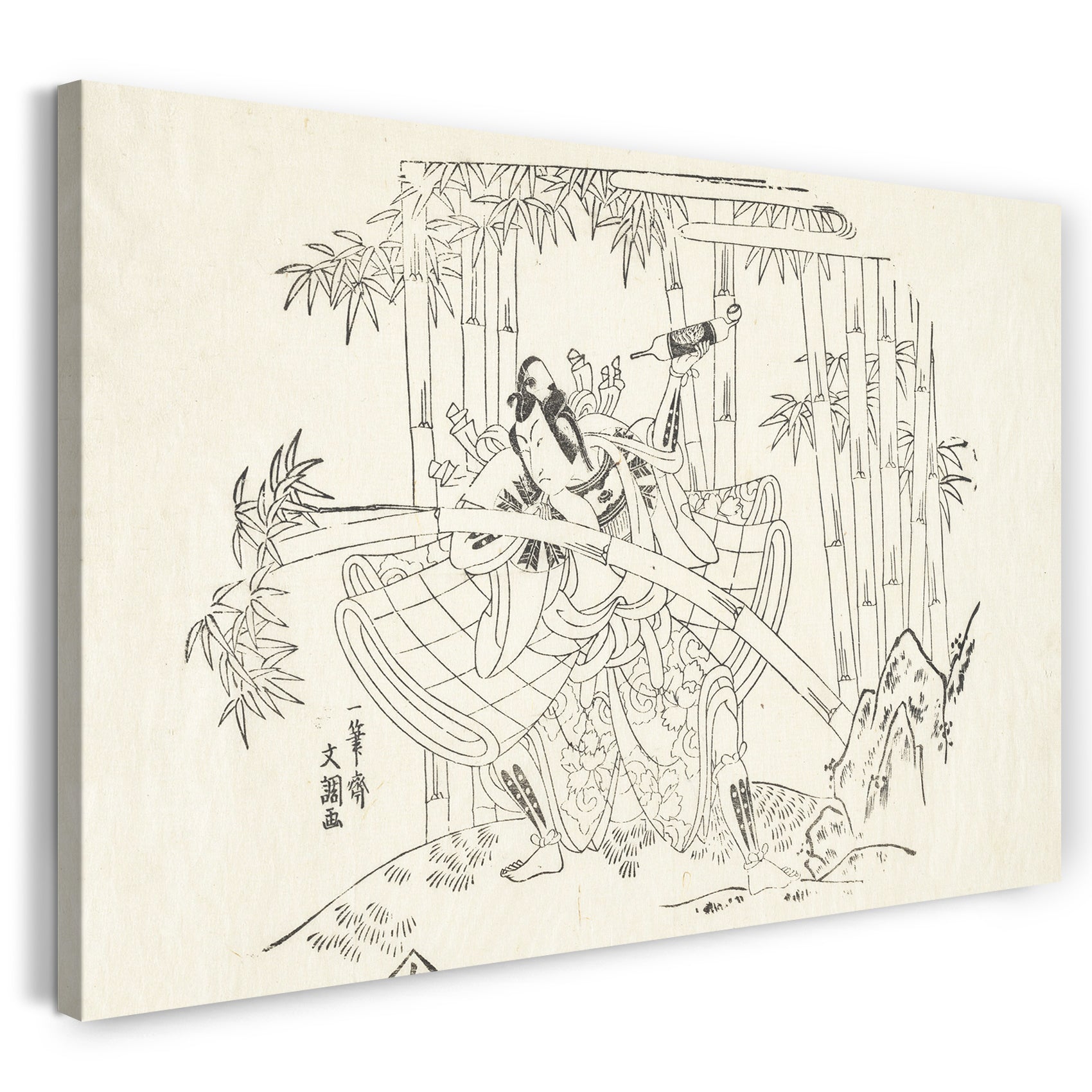 Leinwandbild Ippitsusai Bunchō - Darsteller