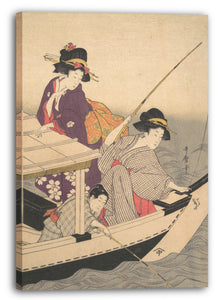 Leinwandbild Kitagawa Utamaro - Angeln
