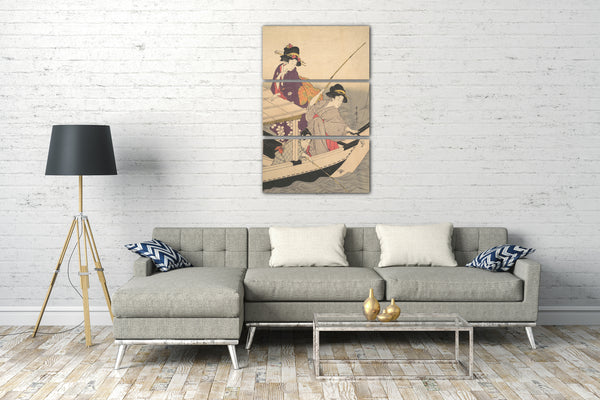 Leinwandbild Kitagawa Utamaro - Angeln