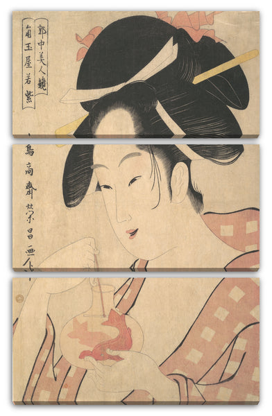 Leinwandbild Chōkōsai Eisho - Wakamurasaki der Kadotamaya
