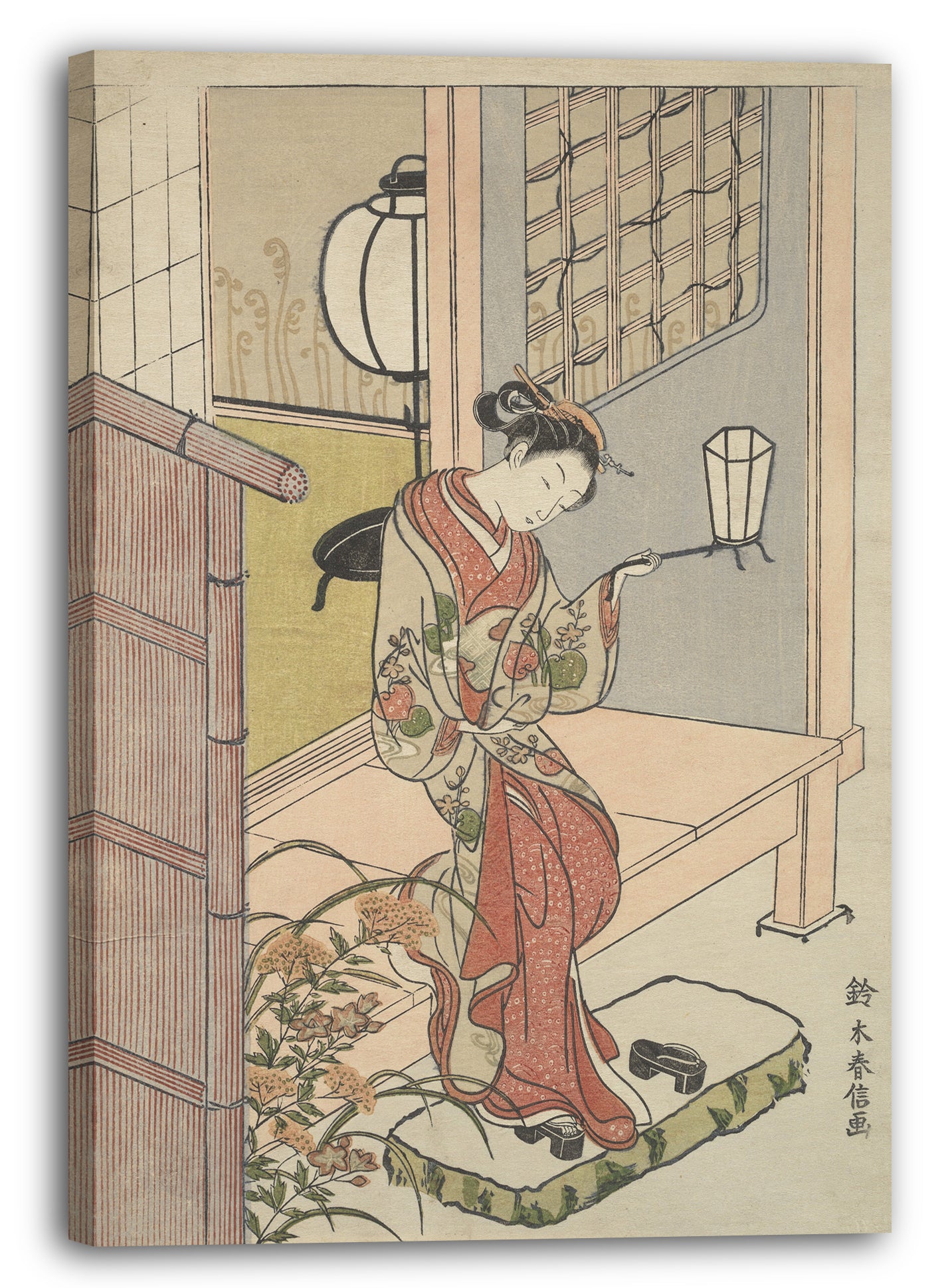 Leinwandbild Suzuki Harunobu - Motiv aus einem Druck