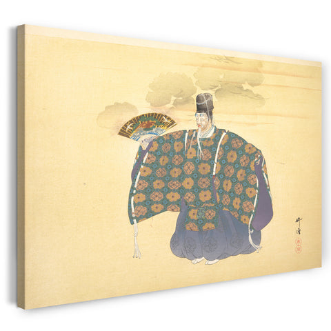 Leinwandbild Tsukioka Kōgyō - Illustration einer Noh-Tanz-Szene