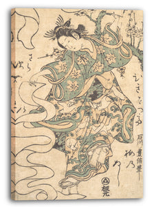 Leinwandbild Ishikawa Toyonobu - Der Tanz der Schals