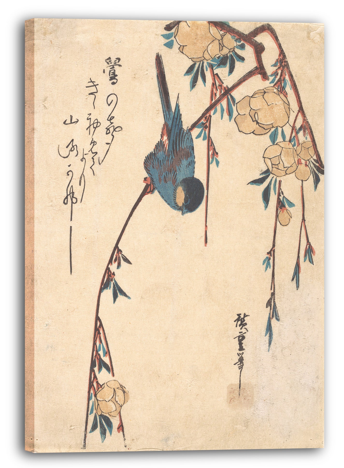 Leinwandbild Utagawa Hiroshige - Weinende Kirsche