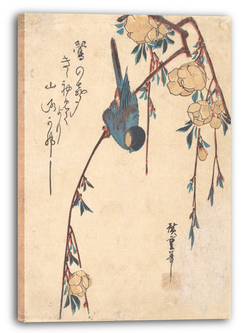 Leinwandbild Utagawa Hiroshige - Weinende Kirsche