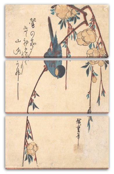 Leinwandbild Utagawa Hiroshige - Weinende Kirsche
