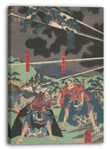 Leinwandbild Utagawa Yoshikazu - Motiv aus einem Druck