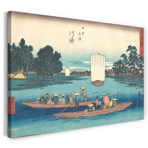 Leinwandbild Utagawa Hiroshige - Kawasaki