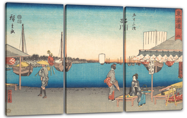 Leinwandbild Utagawa Hiroshige - Shinagawa