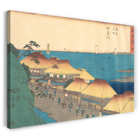 Leinwandbild Utagawa Hiroshige - Kanagawa