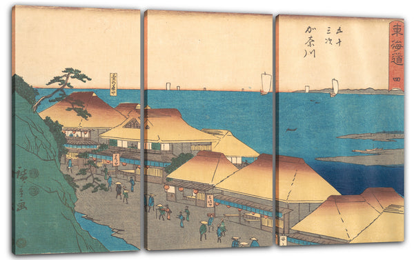 Leinwandbild Utagawa Hiroshige - Kanagawa
