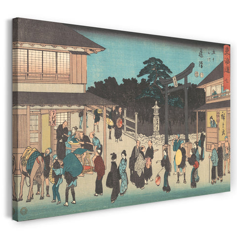 Leinwandbild Utagawa Hiroshige - Fujisawa